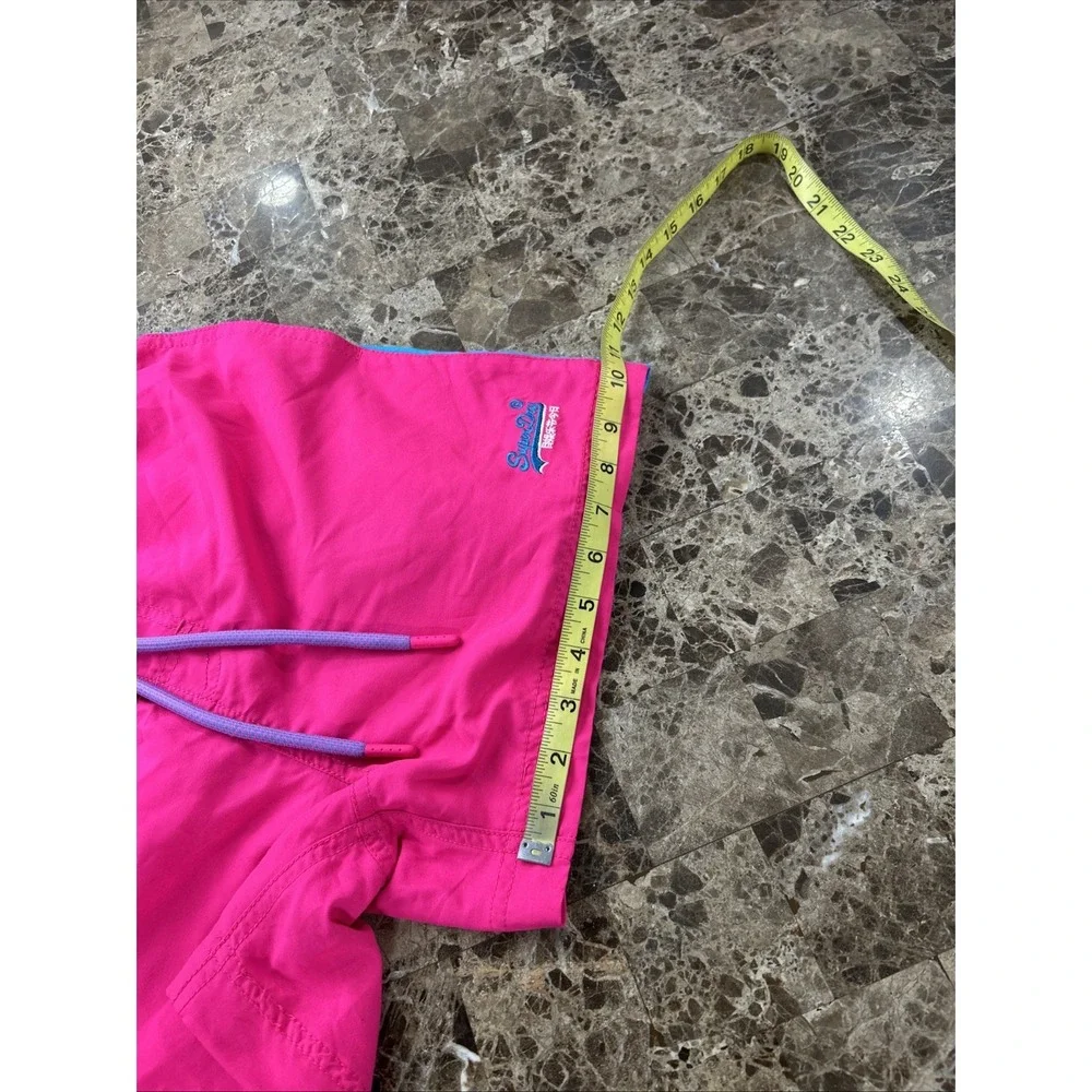 Superdry Beach Volley Swim Shorts Mens XL Sunblast Pink Blue Trunks M30010AT